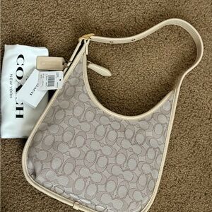 Coach Cream Signature Shoulder Bag